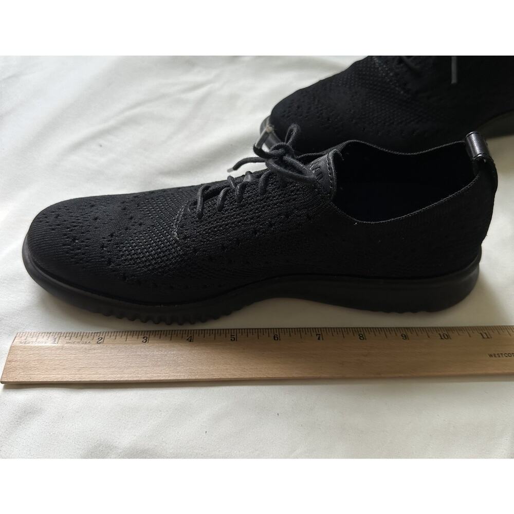 Cole Haan Grand OS Knit Oxford Sneakers Mens 7.5M Black Lace Up Shoes - Picture 9 of 11